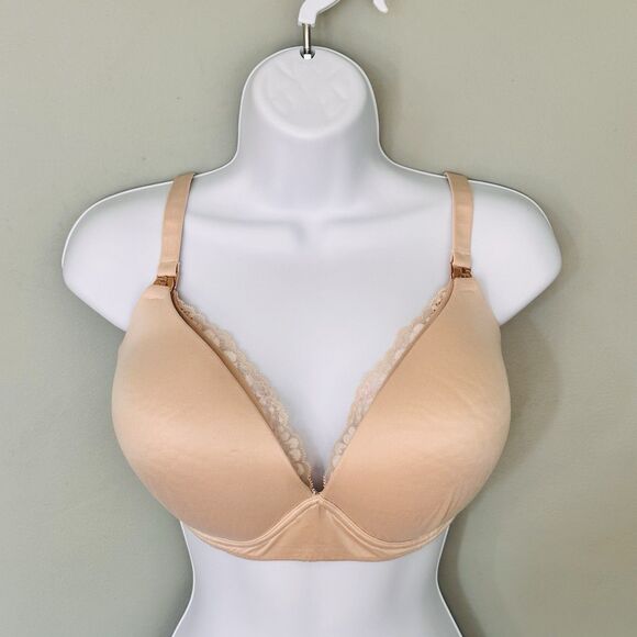 Victoria's Secret Body By Victoria No Wire Nursing Bra 38DDD Lined Breastfeeding - Picture 2 of 11